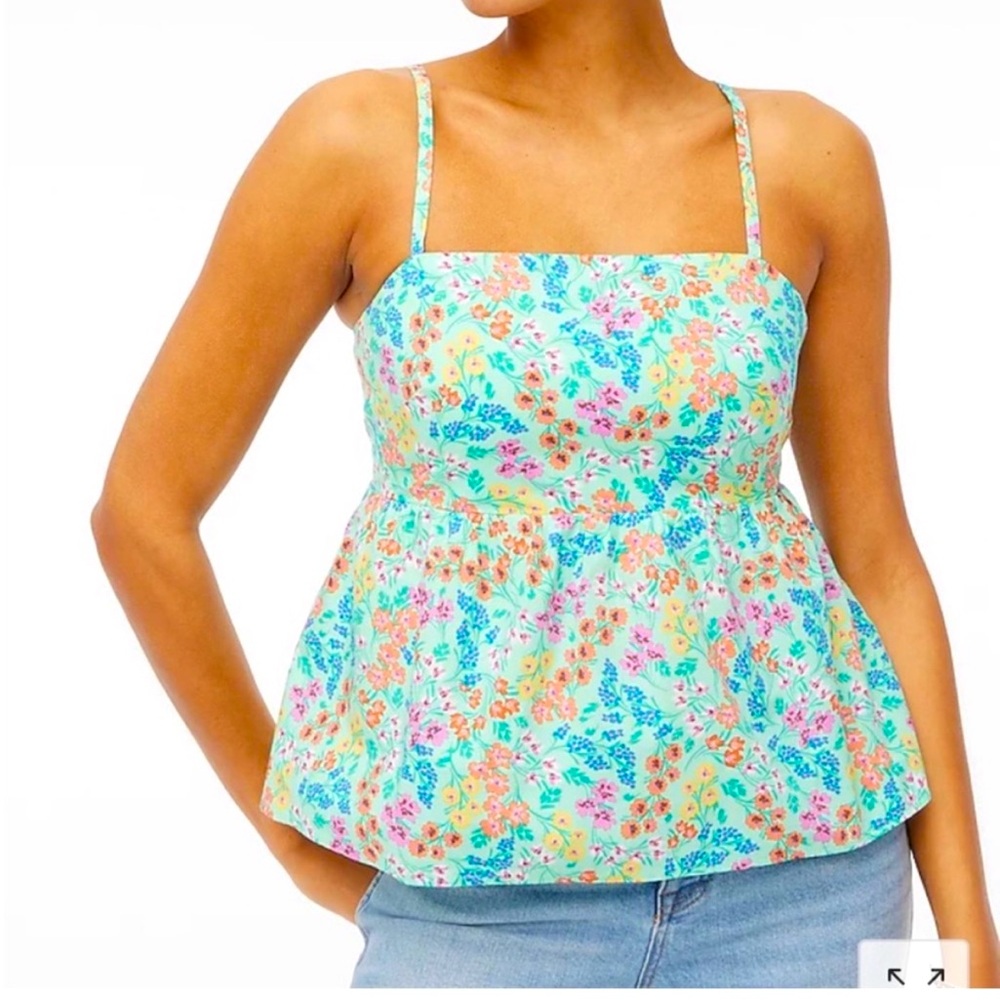 J. Crew floral tank top